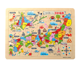 木製知育パズル(日本地図)