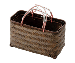 アジロ角長買物篭 染 大S/2(廃盤)