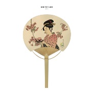 たけのかみ貼り竹うちわ　～和柄シリーズ～【OMOTENASHI】